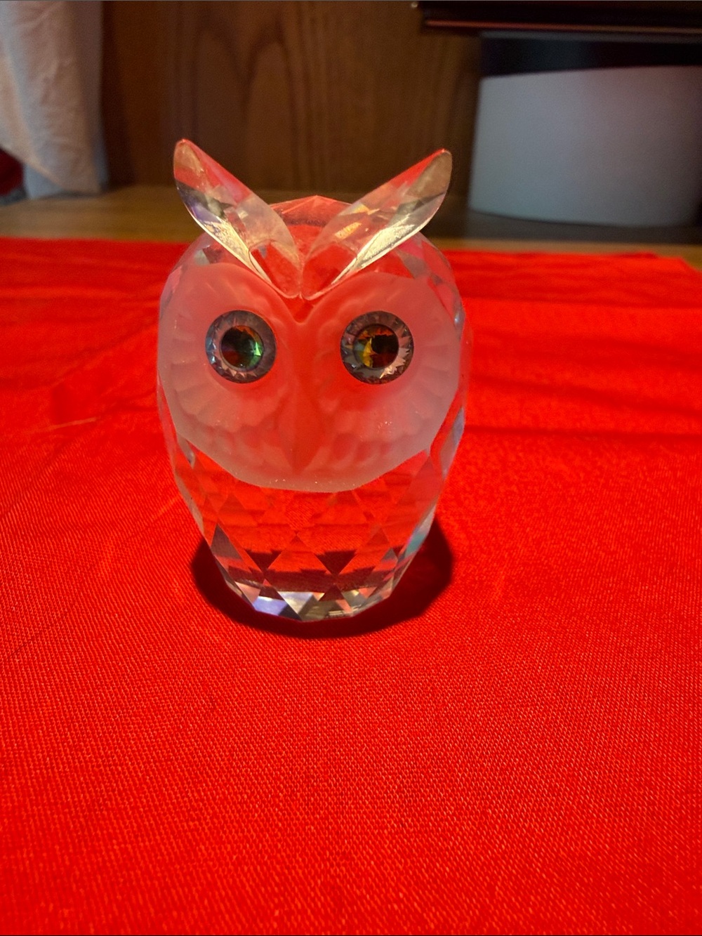 Swarovski Crystal Owl Figurine
